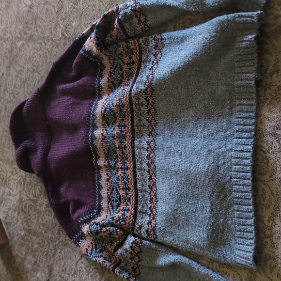 Maroon Grey knitted cardigan, medium by Tokyo Laundry - Picture 6 of 7